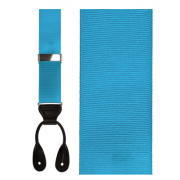 Turquoise Grosgrain Suspenders